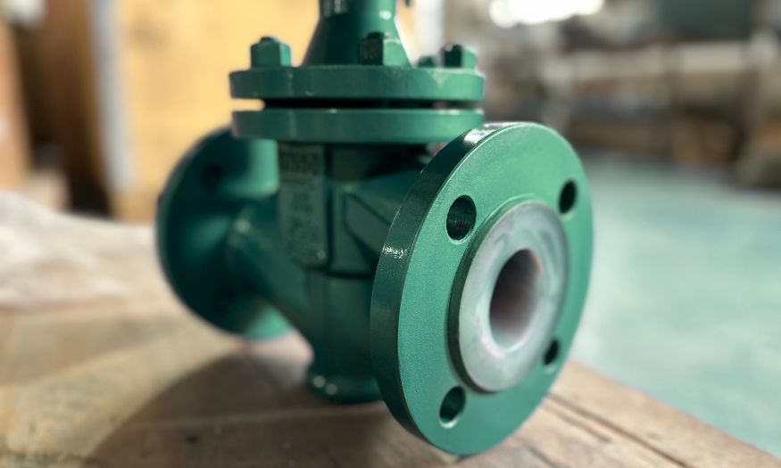 ptfe lined control valve