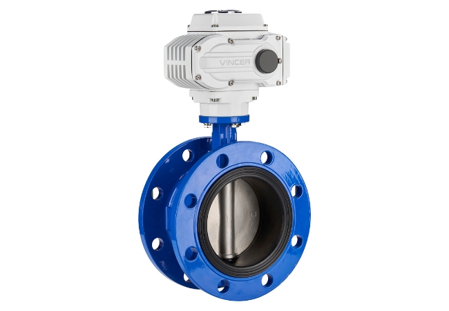 vincer electric flanged butterfly valve-2