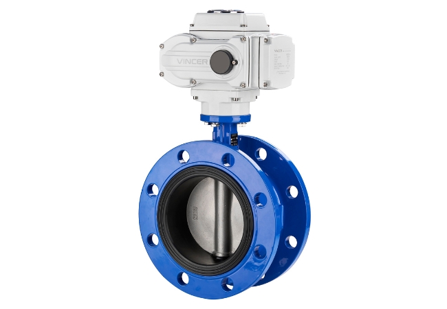 vincer electric flanged butterfly valve-3