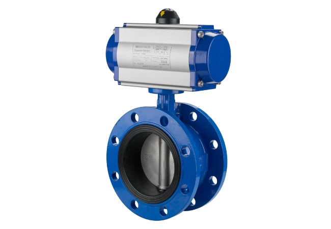 vincer pneumatic flanged butterfly valve-2
