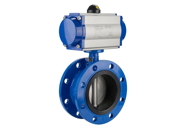 vincer pneumatic flanged butterfly valve-3