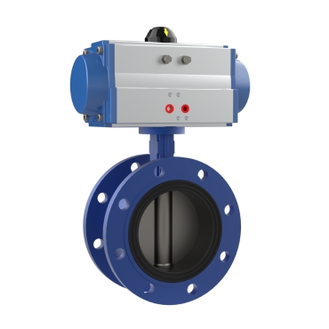 vincer pneumatic flanged butterfly valve