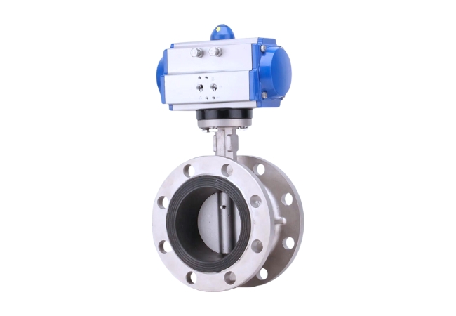 vincer pneumatic flanged butterfly valve